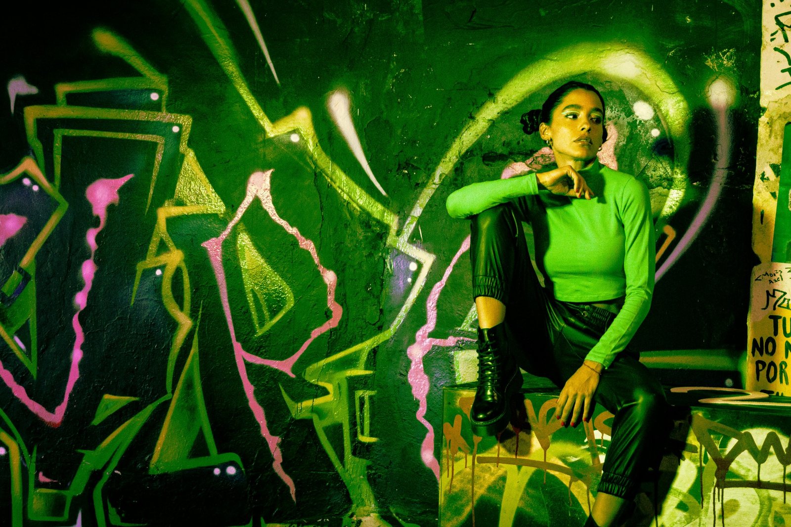 Youth in a vibrant urban setting